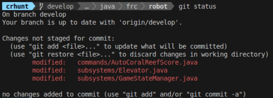 git status command